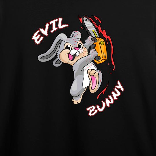 Evil Bunny Shirt Halloween funny Bad Rabbit Killer T Shirt