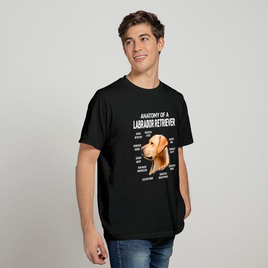 Anatomy Of A Labrador Retriever Dog T Shirt