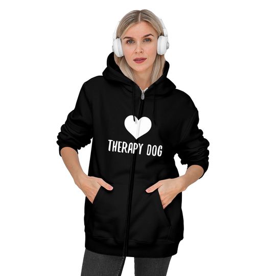 Therapy Dog Zip Hoodie